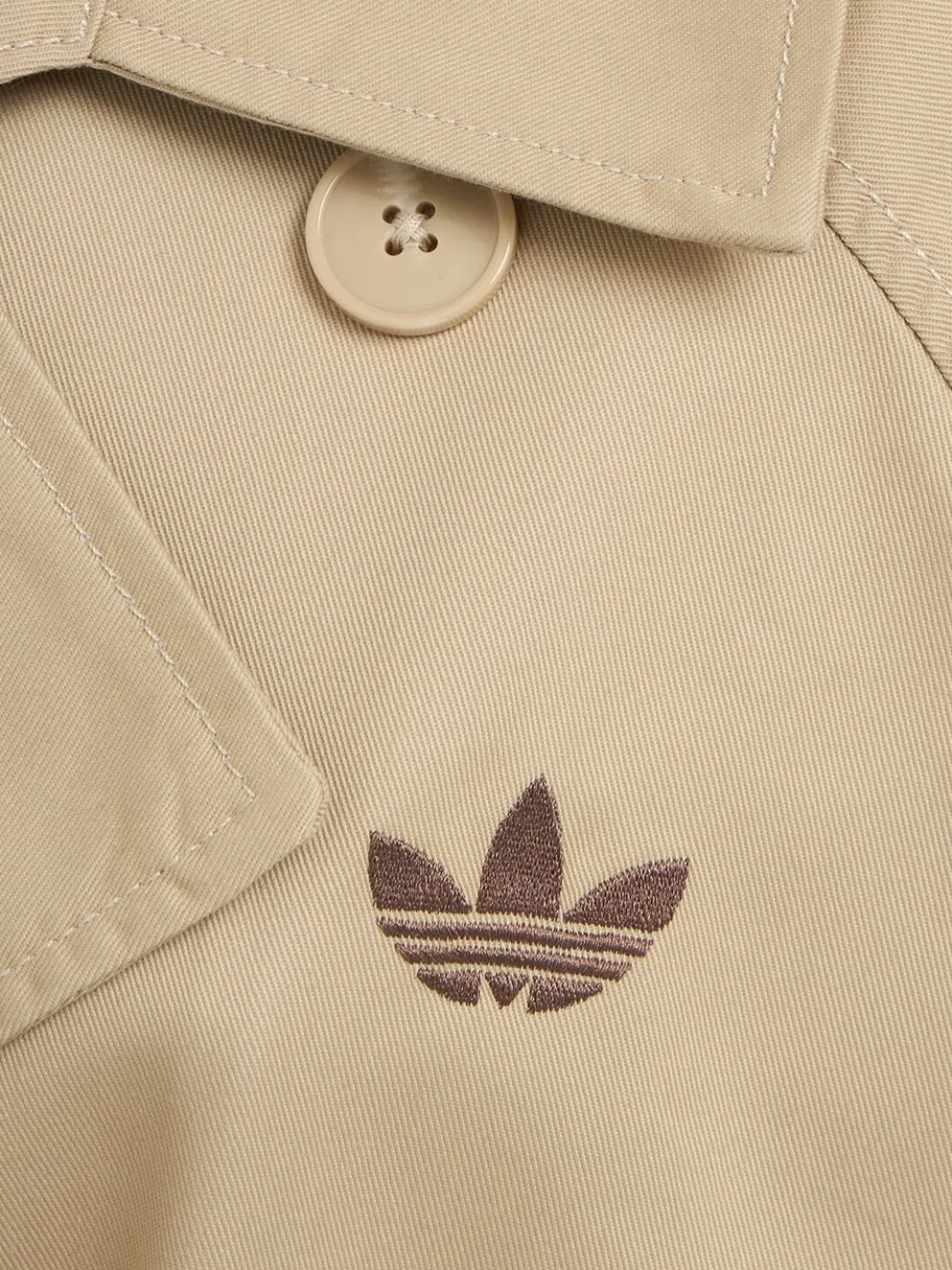 Twill trench coat