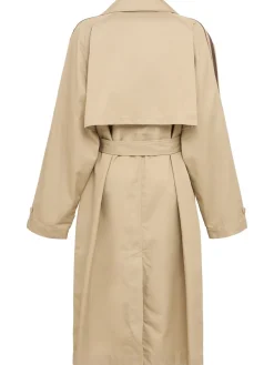 Twill trench coat