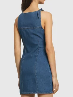 Vestito asimmetrico in denim
