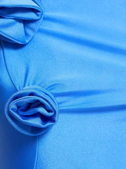 Vestito asimmetrico in jersey stretch