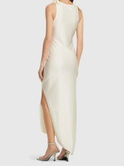 Vestito asimmetrico in jersey stretch
