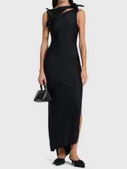 Vestito asimmetrico in jersey