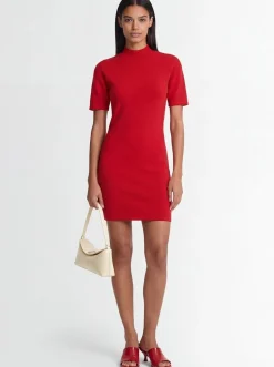 Vestito corto La Robe Maille Castagna in lana