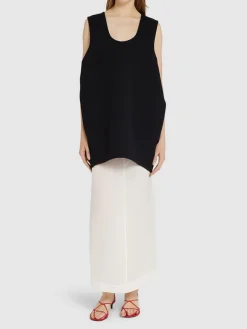 Vestito corto Nyona in crepe double face