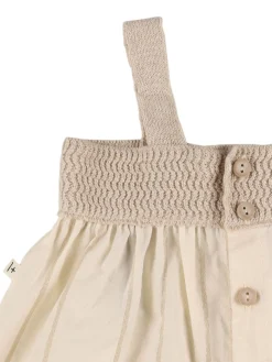 Vestito e culotte in misto cotone