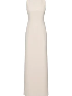 Vestito Hebe in crepe con schiena scoperta