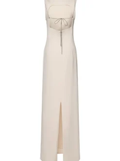 Vestito Hebe in crepe con schiena scoperta