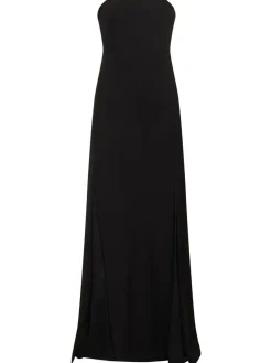 Vestito in crepe senza spallini Angelique