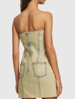 Vestito in denim di cotone
