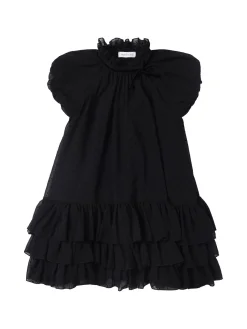 Vestito in georgette a pois