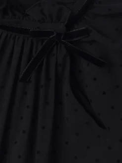 Vestito in georgette a pois