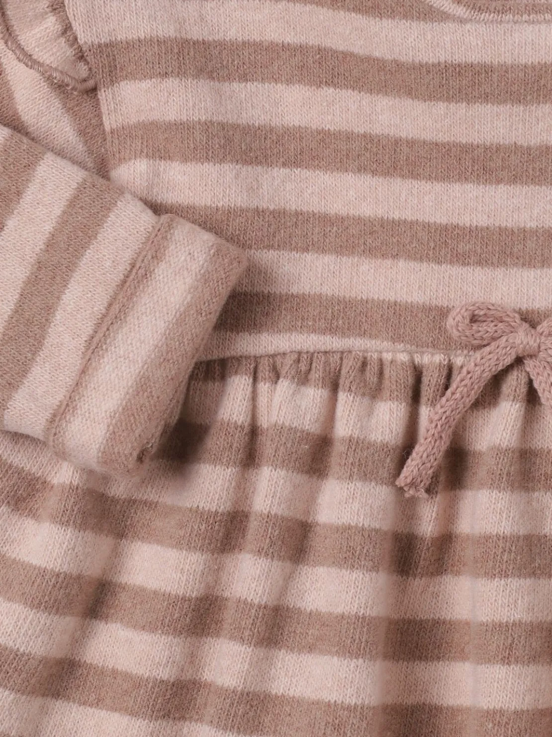 Vestito in misto cotone a righe