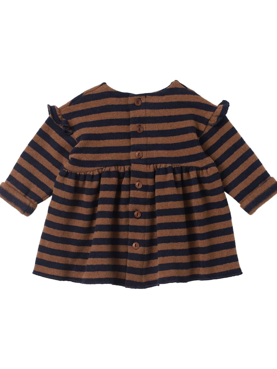 Vestito in misto cotone a righe