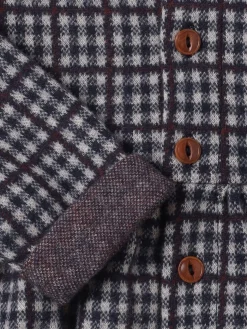 Vestito in misto cotone check