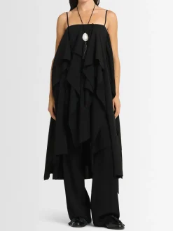 Vestito in misto rayon a strati