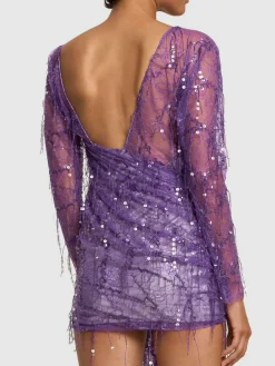 Vestito in pizzo con paillettes