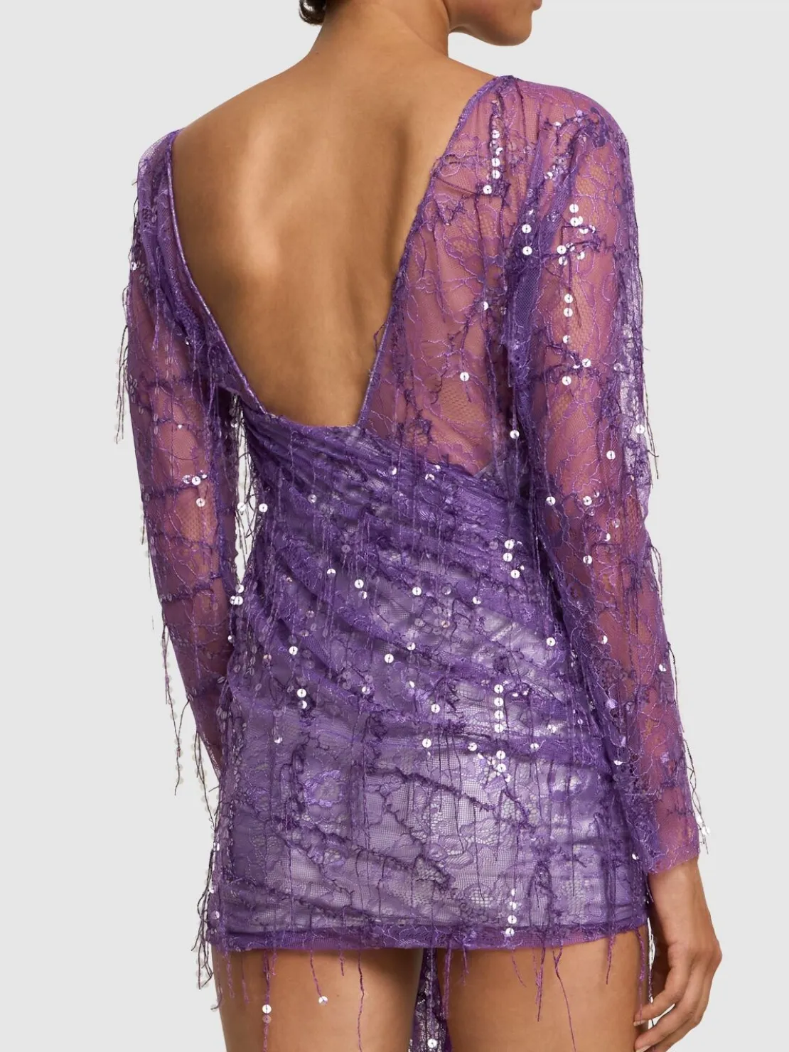 Vestito in pizzo con paillettes