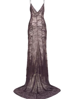 Vestito in pizzo ricamato effetto vintage