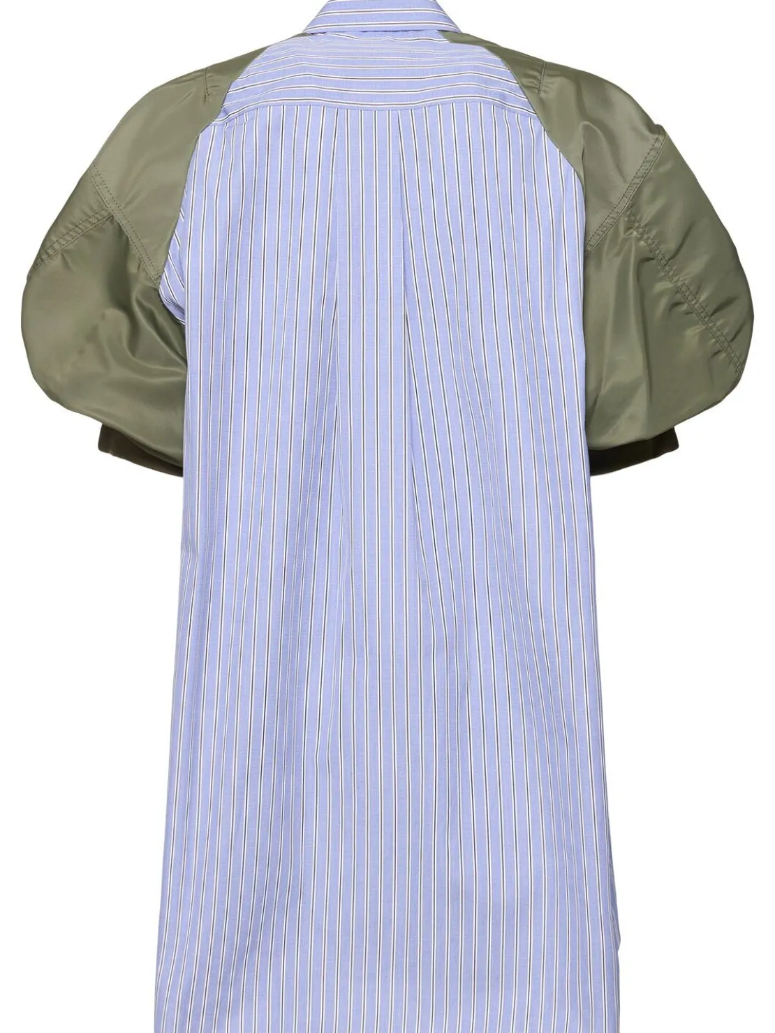 Vestito in popeline di cotone e twill di nylon