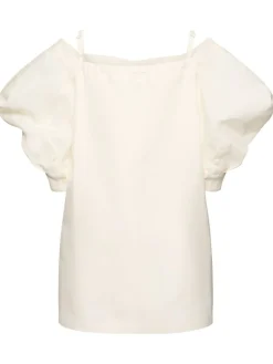 Vestito in popeline di cotone e seta