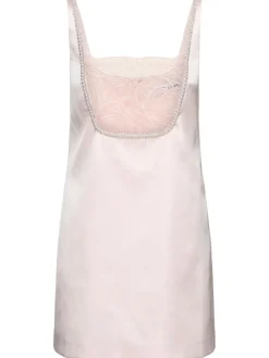 Vestito in raso con fiocco
