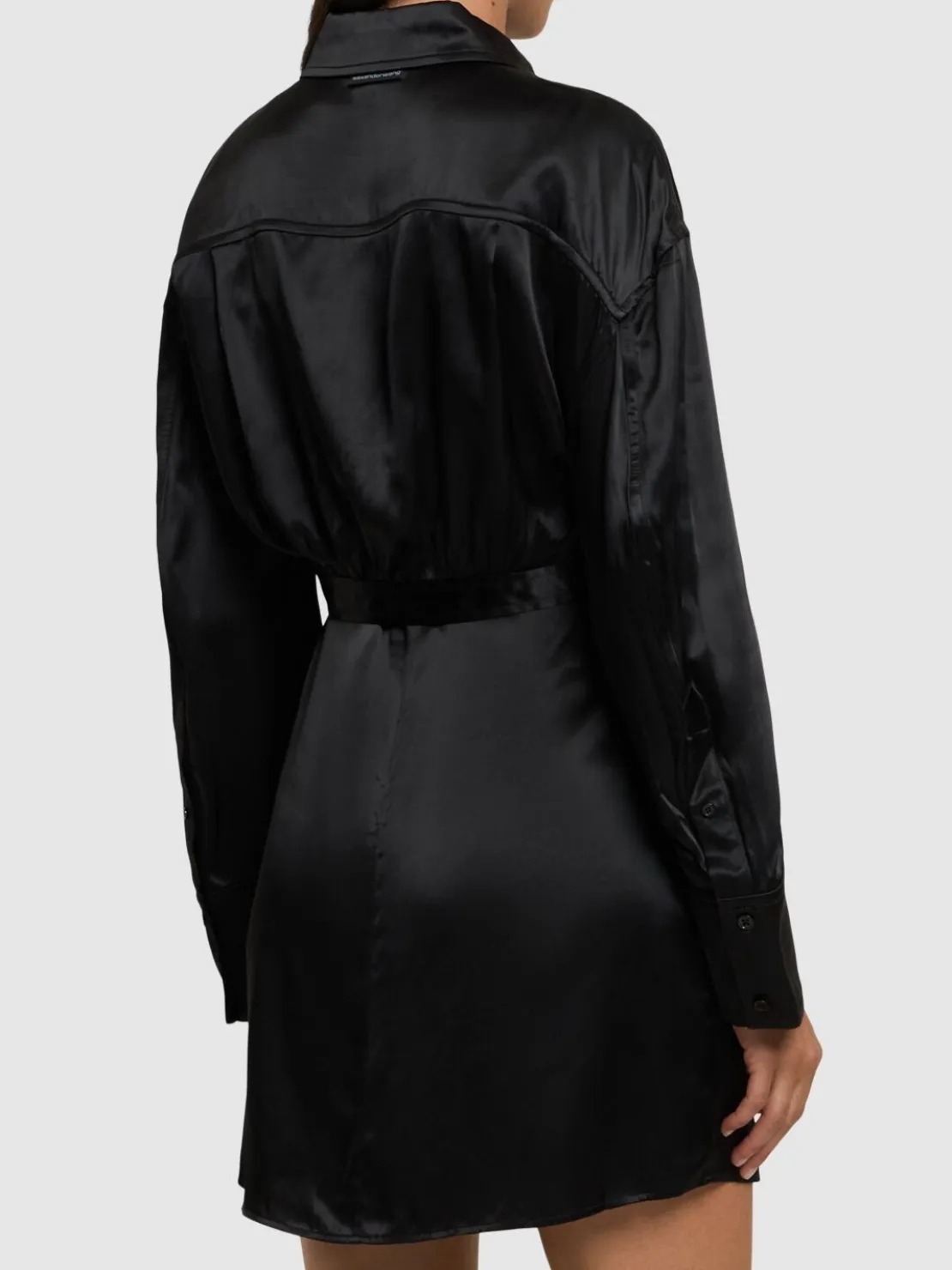 Vestito in raso di viscosa con giacca bolero