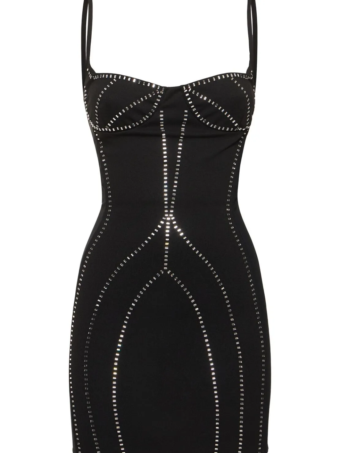 Vestito in sablé con cristalli
