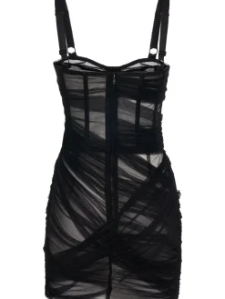 Vestito in tulle stretch