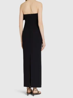 Vestito lungo Cato in crepe double face