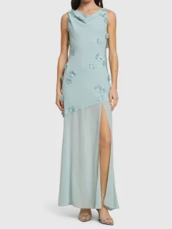 Vestito lungo Darly con fiori