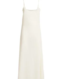 Vestito lungo in cotone traforato