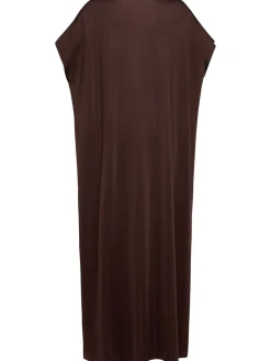 Vestito lungo Kaori in viscosa lucida