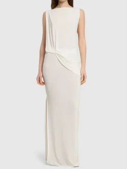Vestito lungo La Robe Peplo Longue drappeggiato