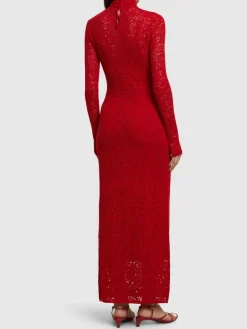 Vestito lungo Lethe in maglia di misto lana