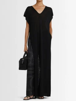 Vestito lungo Mysia in maglia di misto viscosa