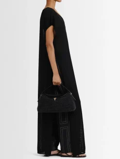 Vestito lungo Mysia in maglia di misto viscosa