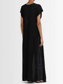 Vestito lungo Mysia in maglia di misto viscosa
