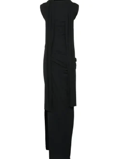 Vestito lungo Nou in seta e viscosa