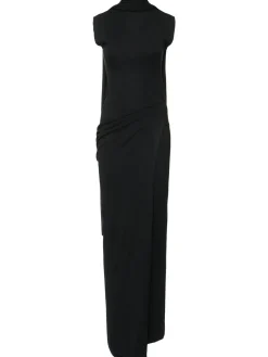 Vestito lungo Nou in seta e viscosa