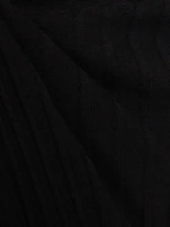 Vestito lungo senza maniche Ada in maglia / spacco