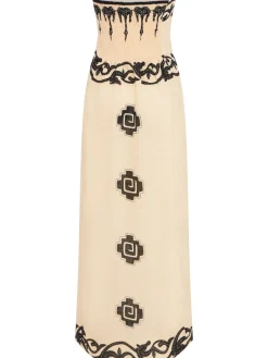 Vestito lungo senza spallini Linen Ancient