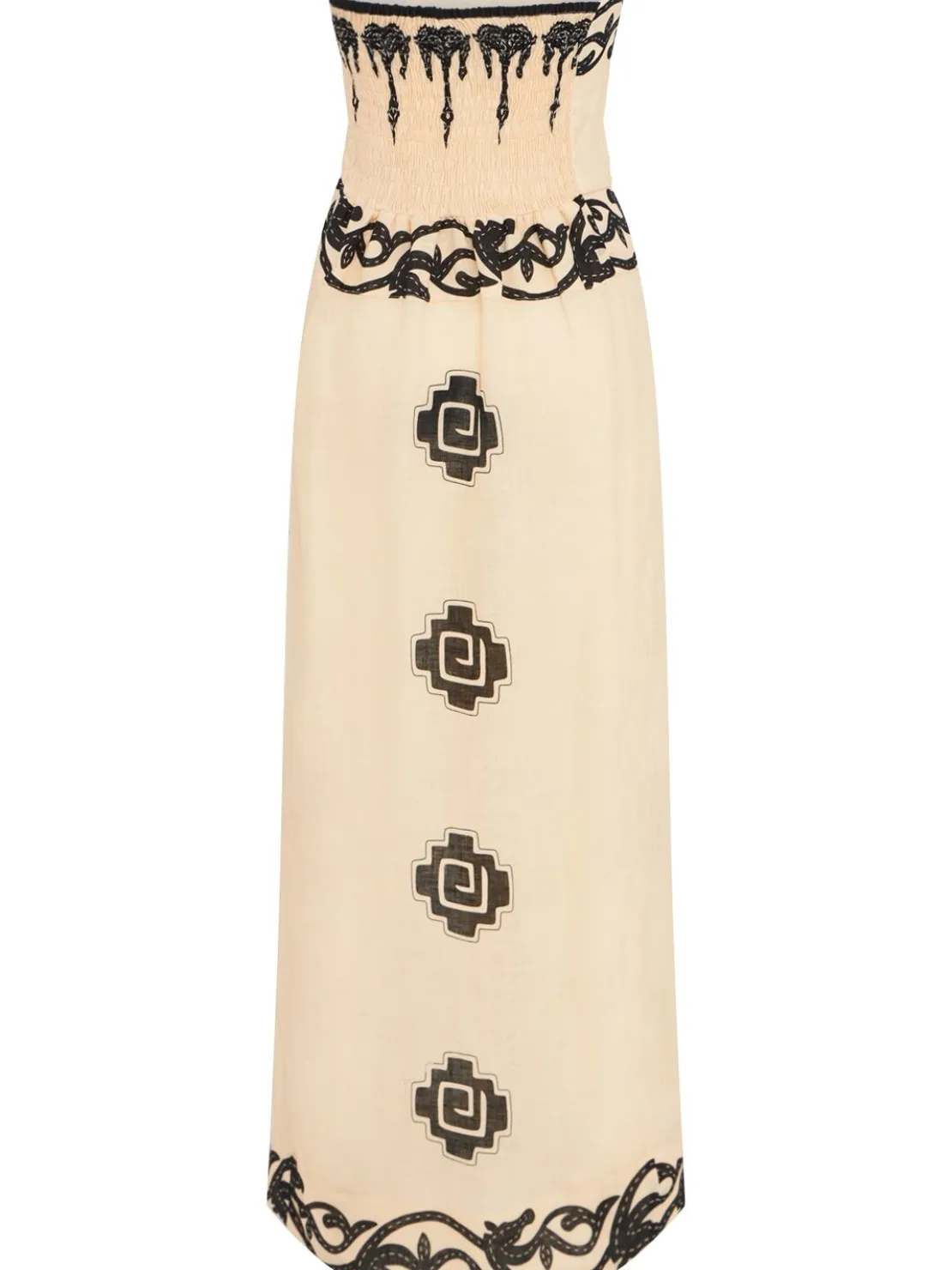 Vestito lungo senza spallini Linen Ancient