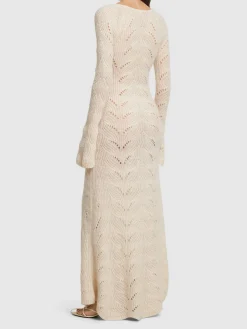 Vestito lungo Verbier in maglia di misto alpaca