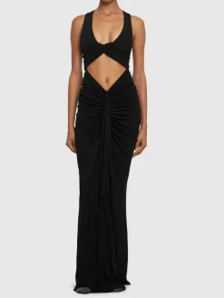 Vestito lungo Vivenda drappeggiato con cutout