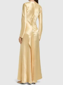 Vestito lungo Yara in raso