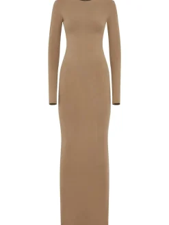 Vestito maxi a maniche lunghe