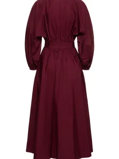 Vestito midi Ahmose in popeline di cotone