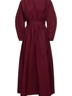 Vestito midi Ahmose in popeline di cotone