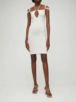 Vestito midi in jersey stretch