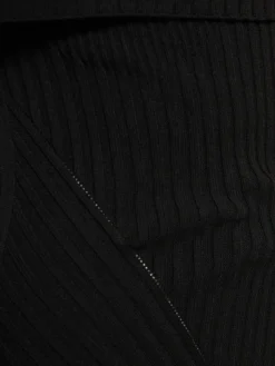 Vestito midi in maglia a costine